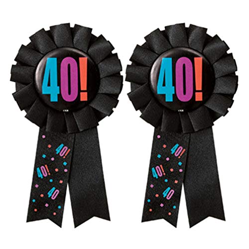 Amosfun 2 Piezas Broches Cumpleaños Número 40 Pin