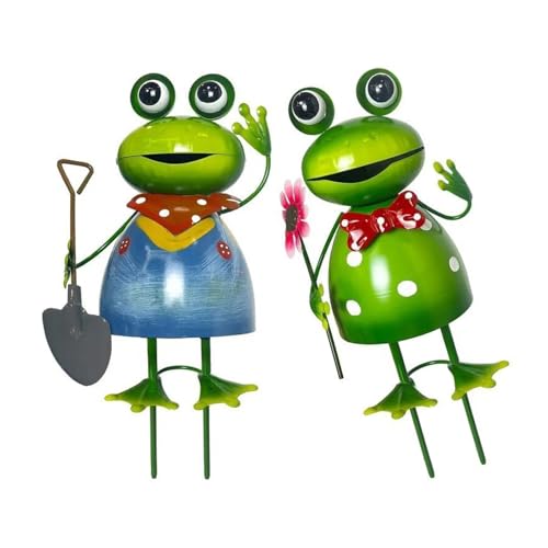 Sculptures de grenouille en fer extérieur déco de cour durable et imperméable - 2