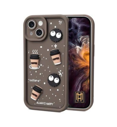MAGICHUB Back Case Cover Compatible with iPhone 13 | Cute Fun Cartoon 3D Ball Coffee Silicone Case | Body Protection | Camera Protection | Shock Proof | Color Brown | Pack of 1 | (Brown) (B0DG31PRYC) Amazon Price History, Amazon Price Tracker
