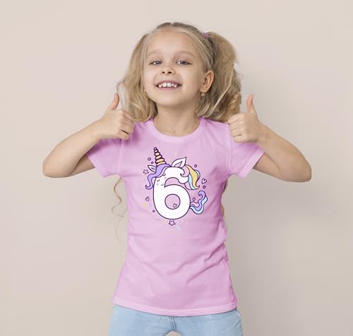 Unicorn 6th Birthday Shirts for Toddler Girls Outfit 6 Year Old Six Sixth Shirt4