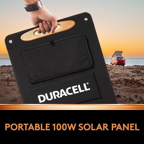 Duracell G-Solar 100W Solar Panel for Portable Power Stations, High Conversion Efficiency, Durable and Foldable for Camping, Backyard, Power Outages, Home Emergency Kits, and Outdoor Adventures - Image 3