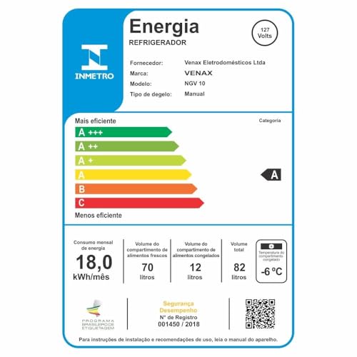 FRIGOBAR NGV 10 AMARELO 127 V