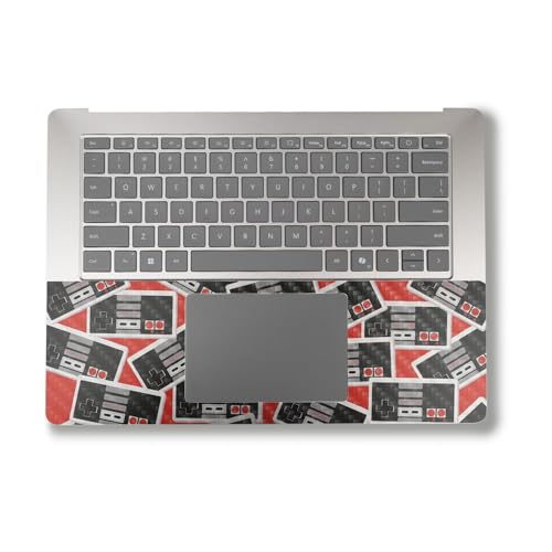 Image of Carbon Fiber Laptop Skin Compatible with Alienware M18 R2 (2024) - Retro Controllers 3 - Premium 3M Vinyl Protective Wrap Decal Cover - Easy to Apply | Crafted in The USA by MightySkins