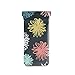 HUSSRITY Eyeglasses Case Doodle Flowers Sunglasses Pouch Soft PU Leather Squeeze Top Eyeglass Holder Portable Glasses Case For Women Men