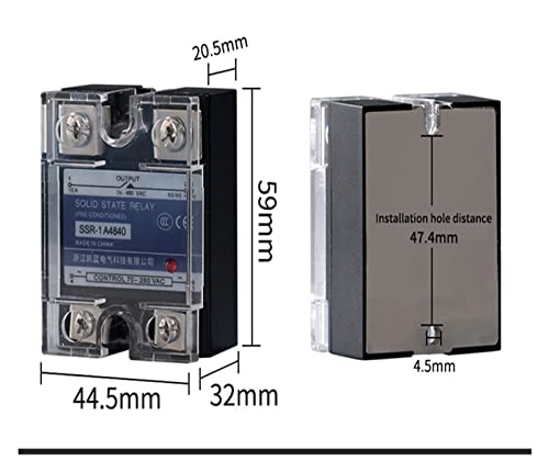 Relais statique monophasé 40DA commande AC 40a pour automatisation industrielle - 2