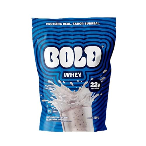 WHEY PROTEIN 3W - BOLD WHEY (450g) - Sabor: Cookies & Cream
