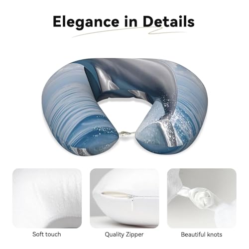 Almohada de espuma viscoelástica para viaje cuello U miniatura 4
