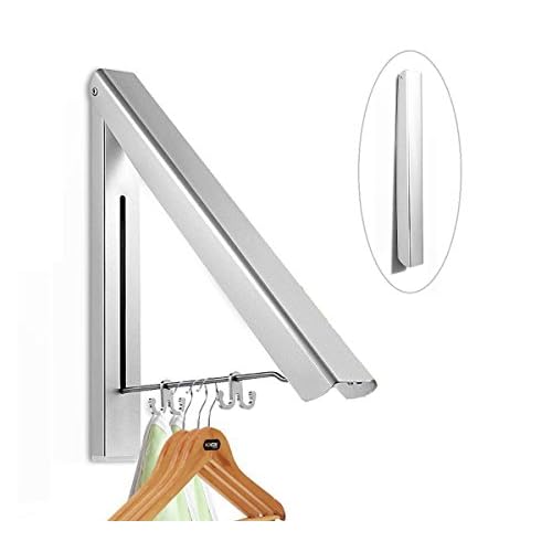 XY Life Kleiderhaken Klappbar Aussenbereich Klapphaken kleiderwandhaken Wäschelüfter Wand haken Kleiderständer Wandhaken Kleiderlüfter Garderobenhaken für Ecken, Balkon, Wäschetrockner, Bäder, Silber