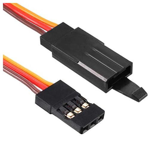 DealMux 5 stycken 34,5 cm/13,58 tum kontakt till hona servoförlängningskabel vajer kontakt för RC Futaba JR Servo