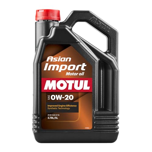 Motul Asian Import 0W20 Synthetic Oil | API SP, ILSAC GF-6A | Supports Fuel Efficiency and Long-Term Engine Protection | Compatible with Honda, Toyota, Nissan, Hyundai, Kia, Subaru | 5L