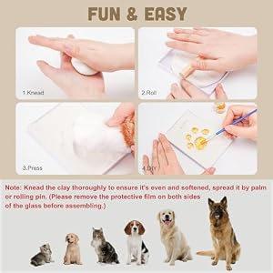 Avont Paw Print Kit with Picture Frame and Imprint Clay, Pawprints Impression Keepsake for Dogs Cats, Memorial Desk Display for Pets -Natural Avont Paw Print Kit with Picture Frame and Imprint Clay, Pawprints Impression Keepsake for Dogs Cats, Memorial Desk Display for Pets -Natural