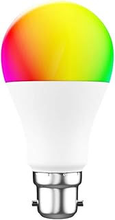 Woox Smart WiFi Light LED RGB Color Changing Dimmable B22 Bulb Compatible with Alexa, Google Home Assistant, App Remote Co...