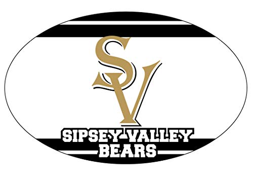 Sipsey Valley High School Bears Buhl Alabama Sports Team Oval Car Fridge Magnet