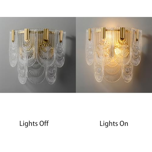 Aplique de pared de 3 luces estilo Art Déco para iluminación interior 6