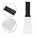 Folansy 5 Pcs Afro Comb Metal African American Pick Comb Hairdressing Styling Tool Hair Pick for Hair Styling black
