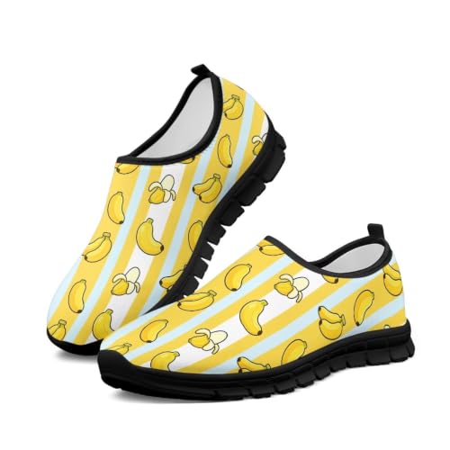 Image of Womens Slip On Walking Shoes Non Slip Loafer Breathable Holiday Travel Shoe Lightweight Casual Low Top Sneakers SizeUS 5.5-11.5