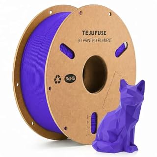 TEJUFUSE PLAフィラメントベーシック 1.75mm 3Dプリンター用フィラメント 真空密封包装 寸法精度±0.03mm 整然巻きでスムーズな供給 ほとんどのFDMプリンターに対応 (1KG/スプール 2.2 lbs) パープル