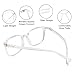 1Pair VisionGlobal Portable Progressive Multifocal Glasses, Photochromic Gray Sunglasses for Unisex （Clear,+0.00/+3.00Magnification ）