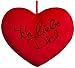 Produktbild Brandsseller Herzkissen XXLIch Liebe Dich Kuschelkissen Dekokissen Micro Plüsch Samtoptik ca.60x50x10 cm Rot