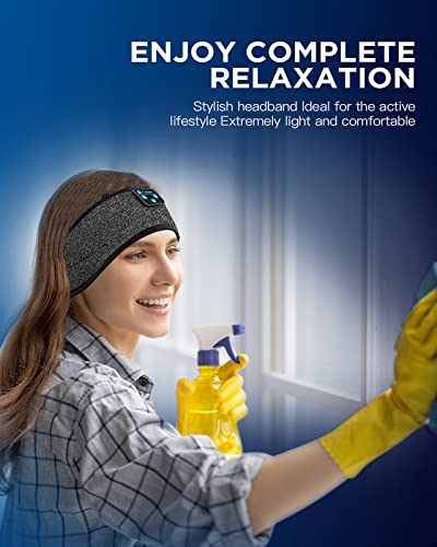 Perytong Headphones Headband For Sleep, Sleep Headphones Soft Sleep Earbuds Bluetooth Headband Over On Ear Headphones,Gifts For Women Man Mothers Fathers Day Birthday Christmas Valentine's Day #TOP2