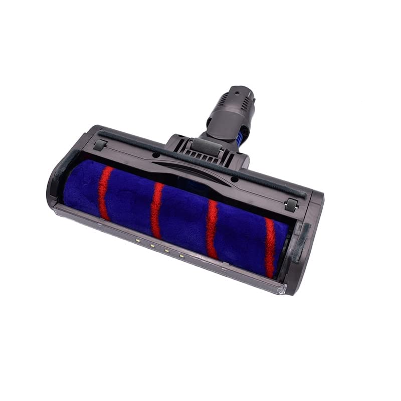Onderdelen Draaibare Borstel Hoofdgereedschap met LED-verlichting Fluffy Floor Head Roller Brush Fit for Dyson V6 a/b- Type vacuümreinigers - Image 4
