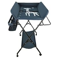 Opvouwbare Commode SucceBuy Commode met Zijmand en Vergrendelbare Wieltjes, Multifunctionele Opvouwbare Commode SucceBuy Commode met Zijmand en Vergrendelbare Wieltjes, Multifunctionele