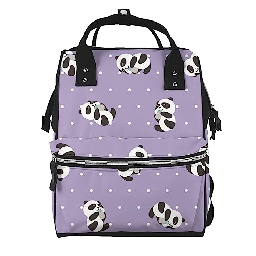 Sac à dos portable panda multicolore : finissez-en avec le transport de matériel lourd