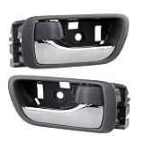 JDMON Interior Door Handles Replacement for Toyota Camry 2002 2003 2004 2005 2006 Replacement for 69206-33030 69205-33040 Front Rear Left Driver & Right Passenger Inside Inner Handle Grey & Chrome