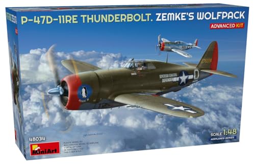 P-47D-11RE Thunderbolt Miniart 1:48 maquette d'avion de chasse américain Advanced Kit