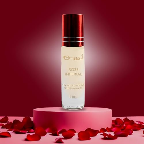 Image of Rose Imperial Concentrated Perfume 6ml | Alcohol Free Roll On Attar For Men & Women | Premium Long Lasting Unisex Fragrance With Lemon, Rose And Musk Notes Ideal For All-Day Wear And Perfect for Gift