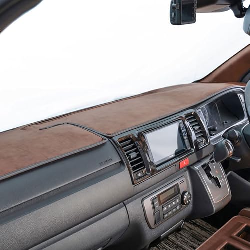 グレイス(grace) 200系ハイエース ワイド車専用 ダッシュボードマット ダッシュマット クラシック カラー:ブラウン GAC-HIWDMCLABR