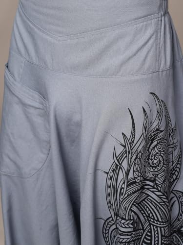 Image of The Veshti Company Printed Harem Pants for Men's Cotton Hippie Style Baggy Boho Yoga Pajama Pant with Pocket