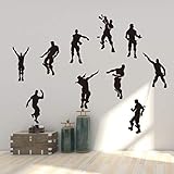 fortnite battle royale poster ebay  Vercico Character Action - Adhesivo Decorativo para Pared, diseño de garabatos (envío más rápido)