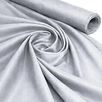 Tessuto Di Cotone Biologico Al Metro – Tinta Unita Blu Chiaro, 150 Cm Larghezza, 60 Quadri, 150 G/m² - 3