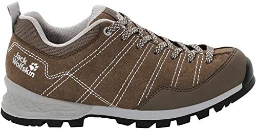 Jack Wolfskin Women's Scrambler Low Waterproof Hiking Shoe, coconut brown/Light Grey, US Women's 8 D US | Image 1