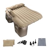Colchón para Coche Hinchable. Colchoneta Inflable. Cama Plegable Portátil y Multifuncional para Asiento Trasero con Bomba de Aire + 2 Almohadas. Sofá de Aire con Inflador para Viaje y Camping.