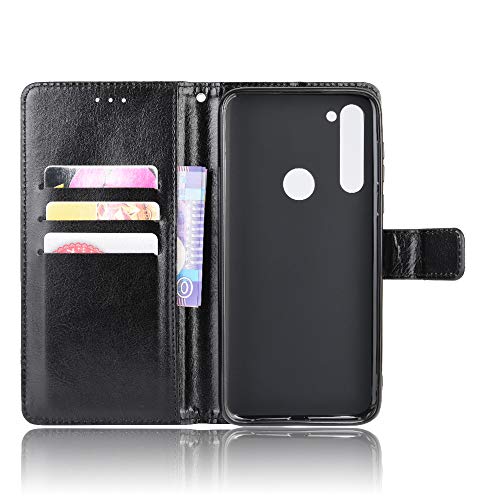 Qiongni Case For Motorola Moto G Stylus 2020 Case Cover,Flip Leather Wallet Cover Case For Motorola Moto G8 Stylus Xt2043-4 / Moto G Stylus 2020 Xt2043-5 Xt2043-6 Case Black #TOP3
