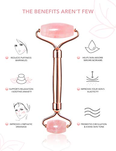 Gua Sha Facial Massage Tools,Rose Quartz Face Roller,Jade Roller For Face,Beauty Face Massager,Eye Massager,Reduce Wrinkles,Lymphatic Drainage,Face Lift.hanabee Skin Care Sets & Kits (Pink) #TOP2