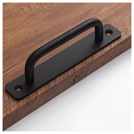 Ntresbonne 12 Pack 5 Inch 128 mm Matte Black Cabinet Pulls with Base Plate Cupboard Aluminum Handles Drawer Pull Cabinet Handles
