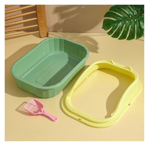 Bandeja para gatos con lados altos desmontable rosa miniatura 4
