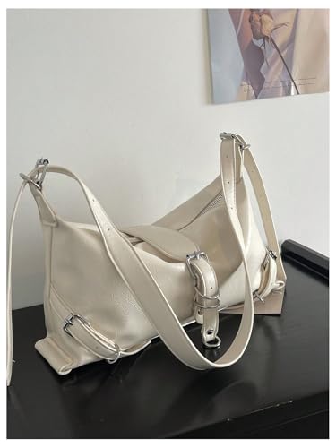 SweatyRocks Women's Y2K Buckle Shoulder Bag Adjustable Strap Crossbody Purses with Zipper2
