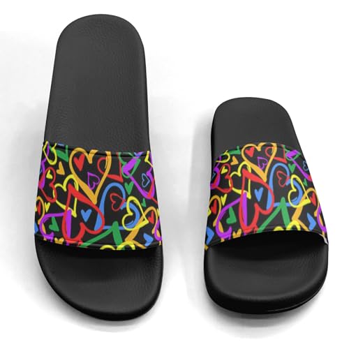 Camo Pride Design Slippers Sandals for Women Men Casual Athletic Sandals Pool Shower Indoor Outdoor Slide Slippers4