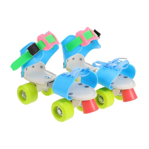 Happyyami 1Pair Beginner Roller Skates for Comfortable Double Row Skating Shoes for Use High Stability Four Wheel Design for Easy Control and Safety