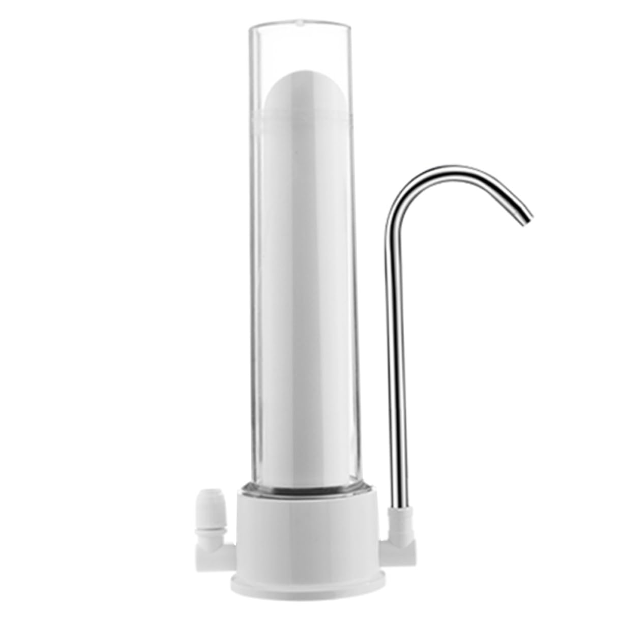 NUOBESTY Purificateur D'eau pour Robinet Cuisine, Filtration Physique, Installation Facile Plupart des Robinets Domestiques, D'adaptateurs, Blanc