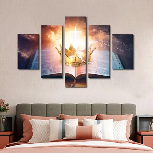 Impression de la Bible sur grande toile tendue 152 cm pour maison