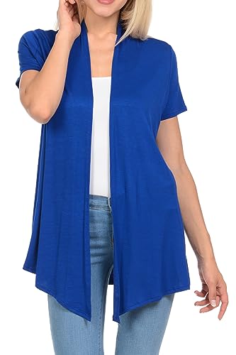 Pastel by Vivienne Women's Short Sleeve Open Front Vest