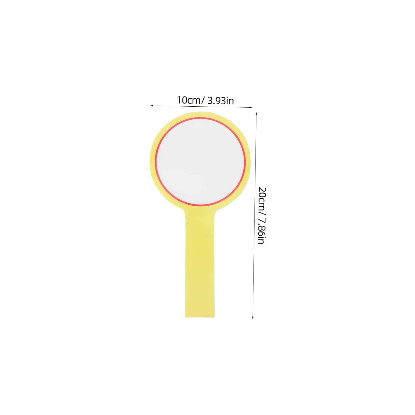 BESTonZON 10Pcs Handheld White Board Paddles for Classroom Voting Scoring Refereeing Lightweight Reusable Dry Erase Boards for Students Teachers