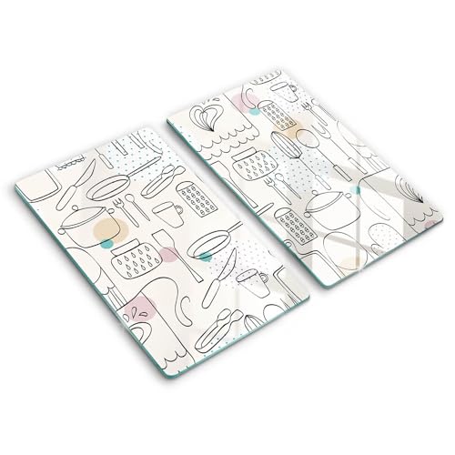 Plaque protection induction évite rayures choc 2x30x52cm accessoire cuisson Wallfluent