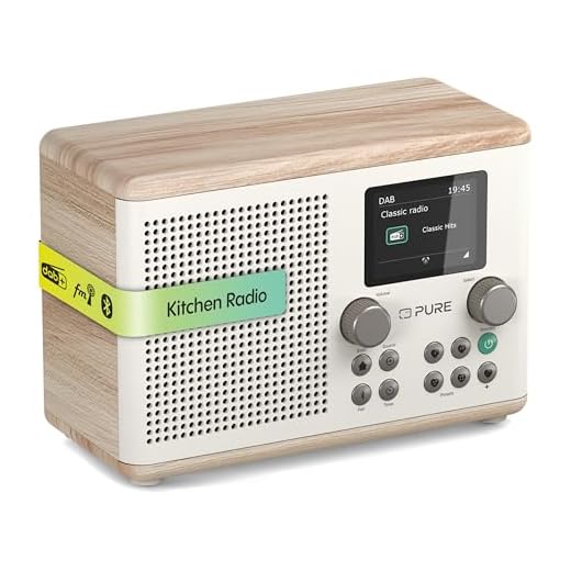 Pure Classic H4 Digitales Küchenradio (DAB+/FM, Bluetooth, USB, AUX, Küchentimer, Wecker)