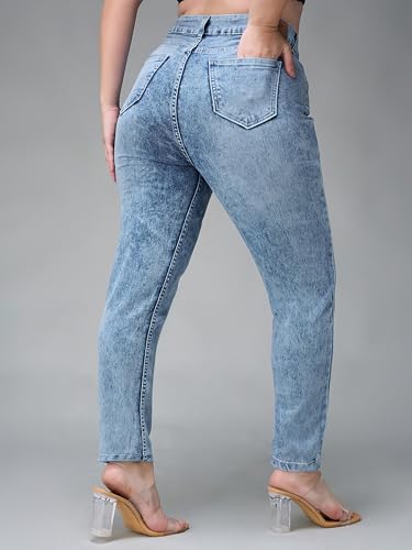 Image of Miss Chase A+ Women's Bootcut High Rise Regular Length Stretchable Denim Jeans